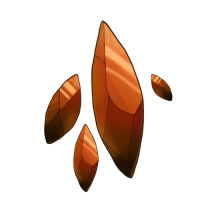 Raw Orange Gratitude Shard