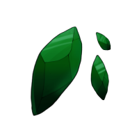 Raw Green Gratitude Shard