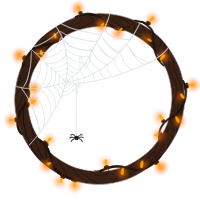 Spider Stringlights Border (Voucher)